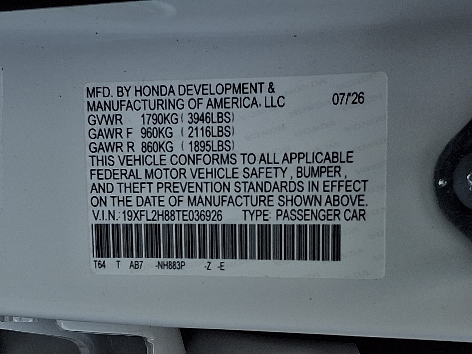 New 2026 Honda Civic Sport image 10
