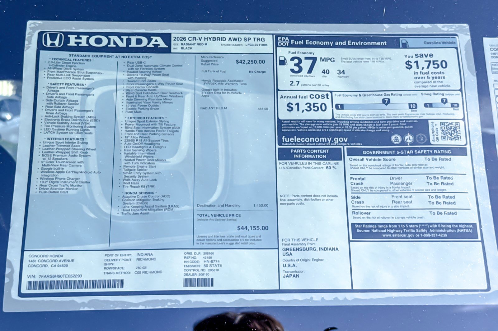 New 2026 Honda CR-V Sport Touring image 31