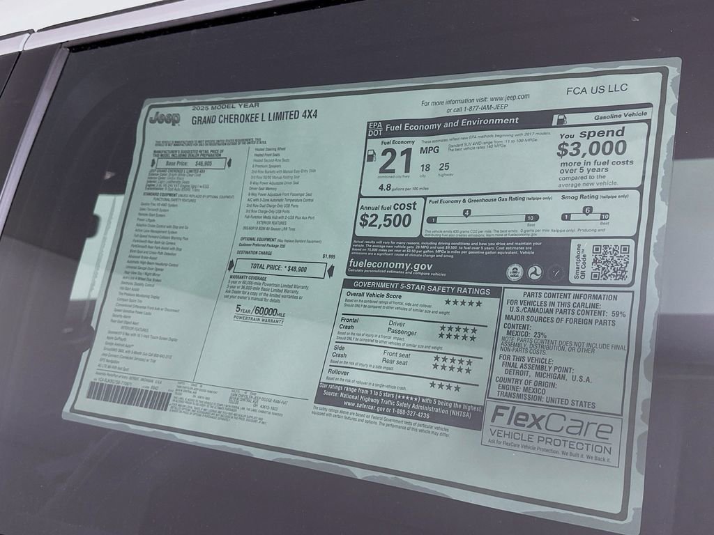 New 2025 Jeep Grand Cherokee L Limited image 12