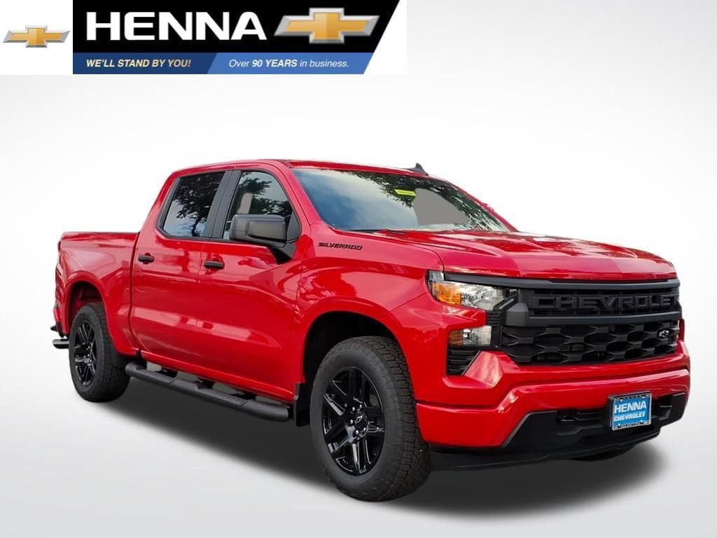 New 2026 Chevrolet Silverado 1500 Custom w/ Turbomax Blackout Package RWD image 1