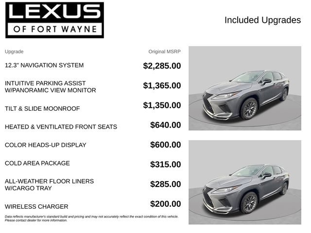 Used 2021 Lexus RX 350 F Sport w/ Cold Area Package AWD/4WD image 4