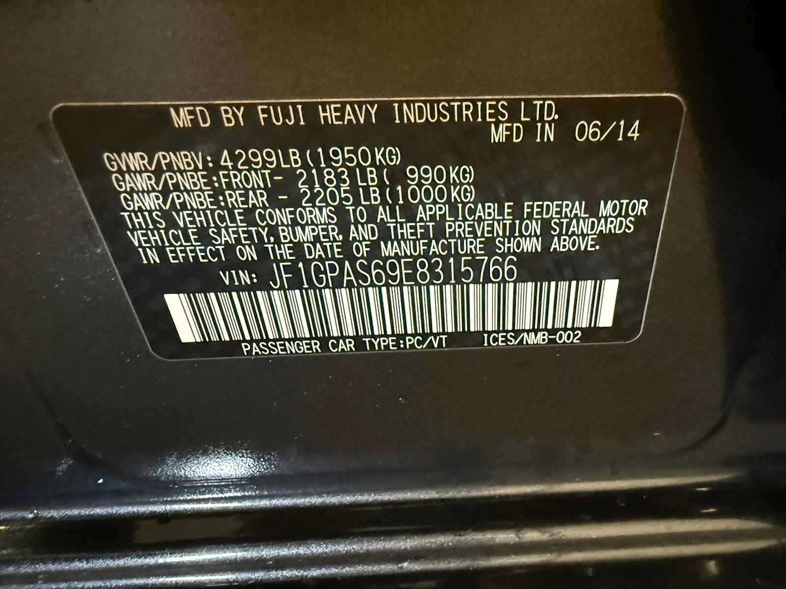 Used 2014 Subaru Impreza 2.0i Sport Limited w/ Popular Package #1 image 34