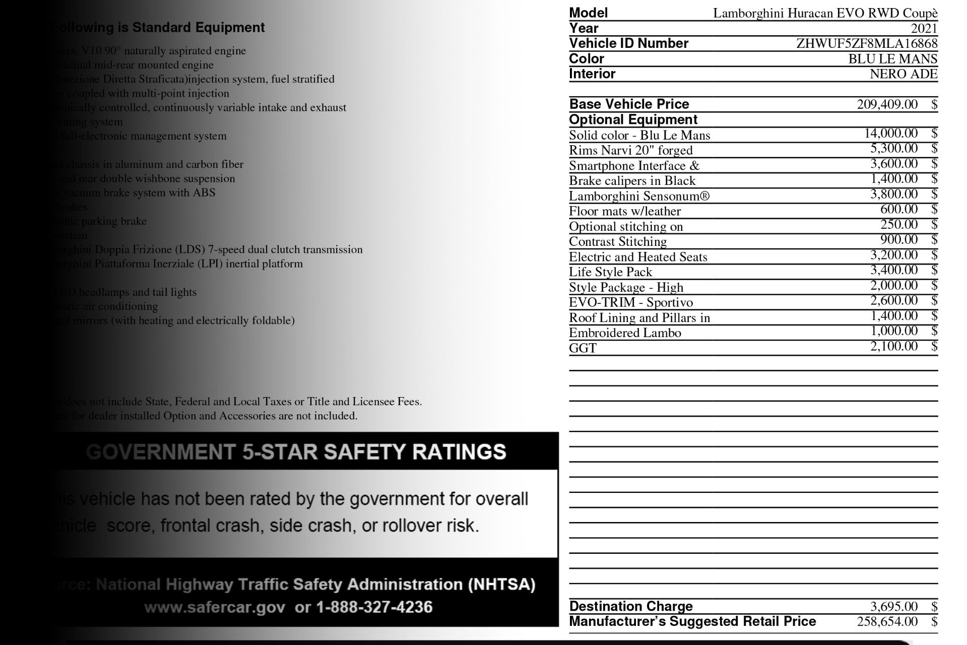 Used 2021 Lamborghini Huracan EVO image 3