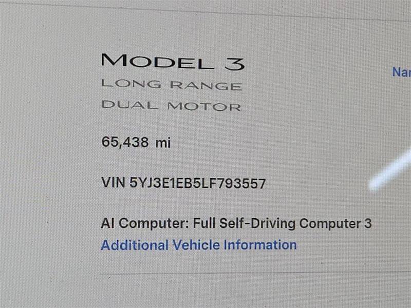 Used 2020 Tesla Model 3 Long Range AWD/4WD image 4