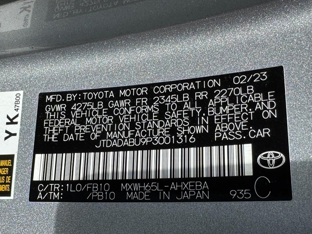 Certified 2023 Toyota Prius LE AWD/4WD image 21