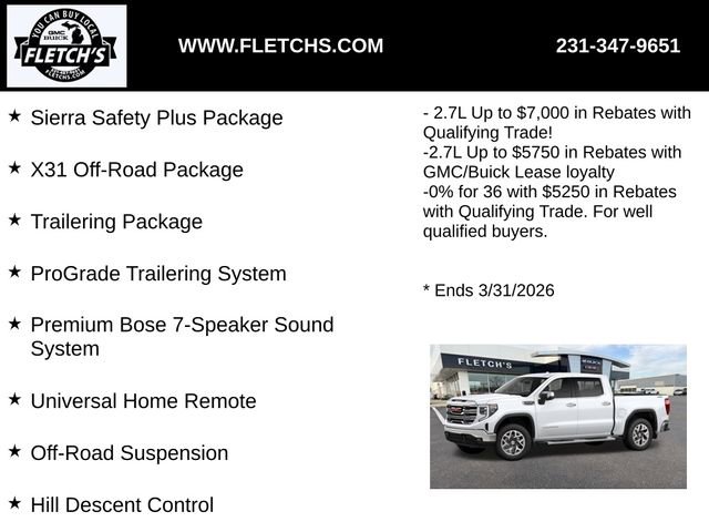 New 2026 GMC Sierra 1500 SLT w/ SLT Premium Plus Package image 3