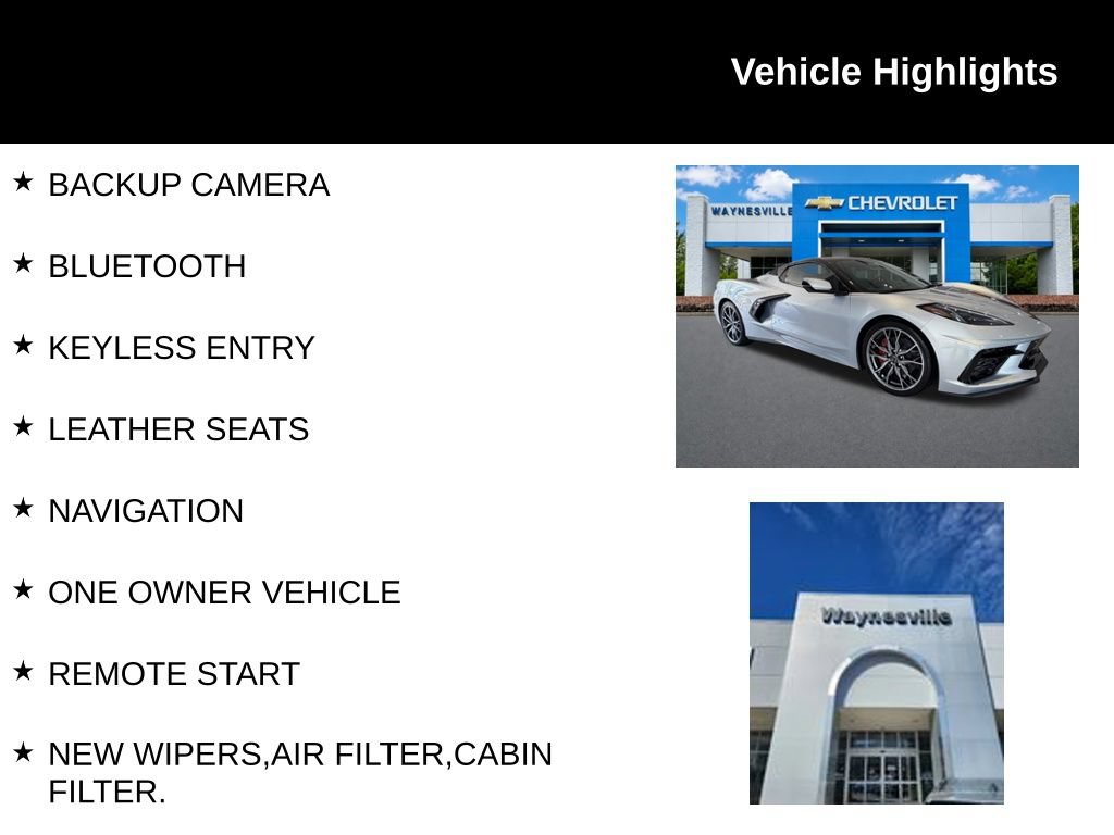 Used 2024 Chevrolet Corvette Stingray Convertible w/ 1LT RWD image 2