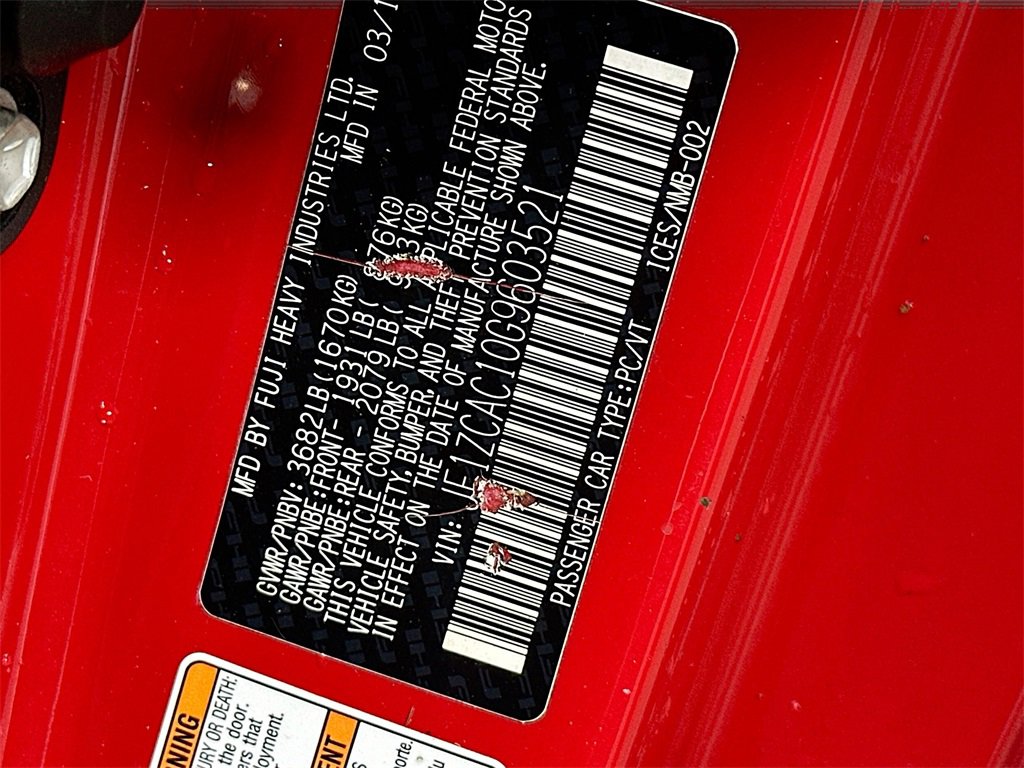 Used 2016 Subaru BRZ Limited w/ Popular Package #1 image 29