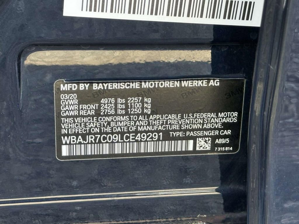 Used 2020 BMW 530i xDrive w/ Convenience Package image 30