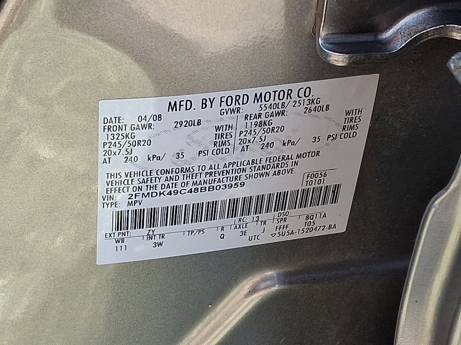 Used 2008 Ford Edge Limited AWD/4WD image 27