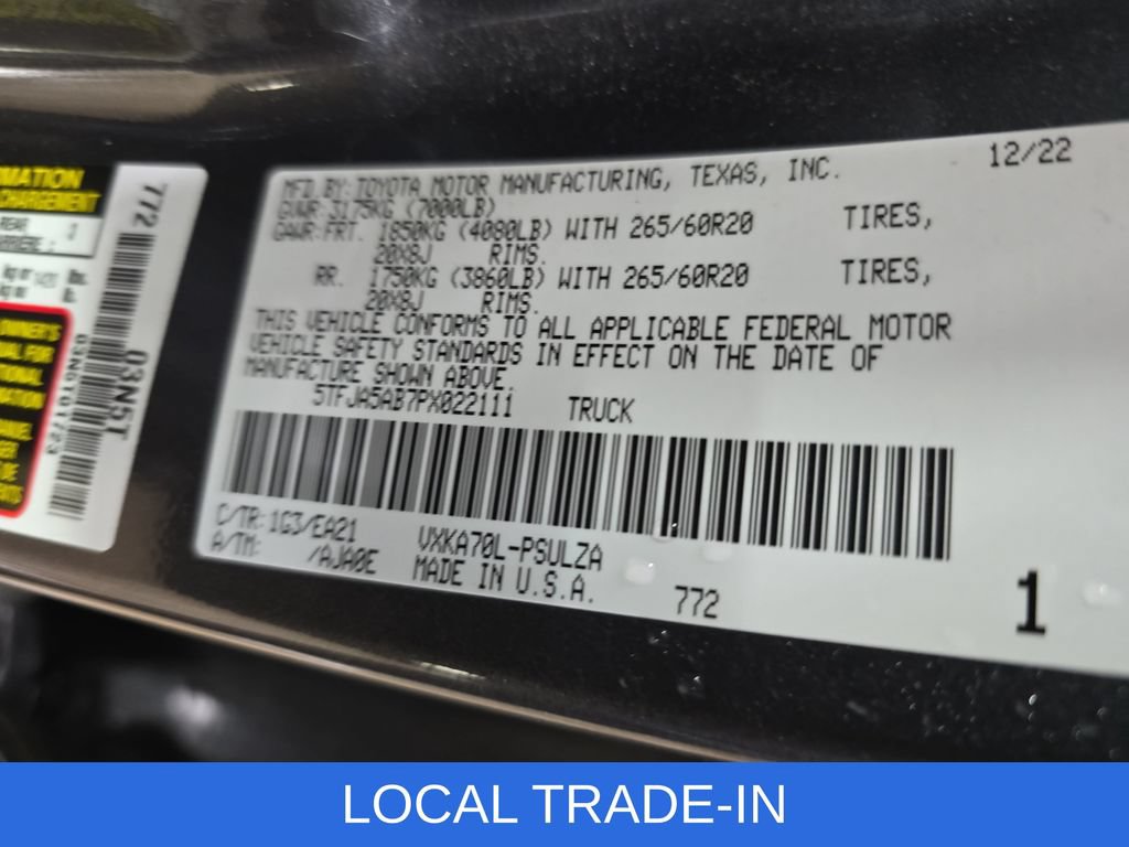 Used 2023 Toyota Tundra Limited RWD image 33