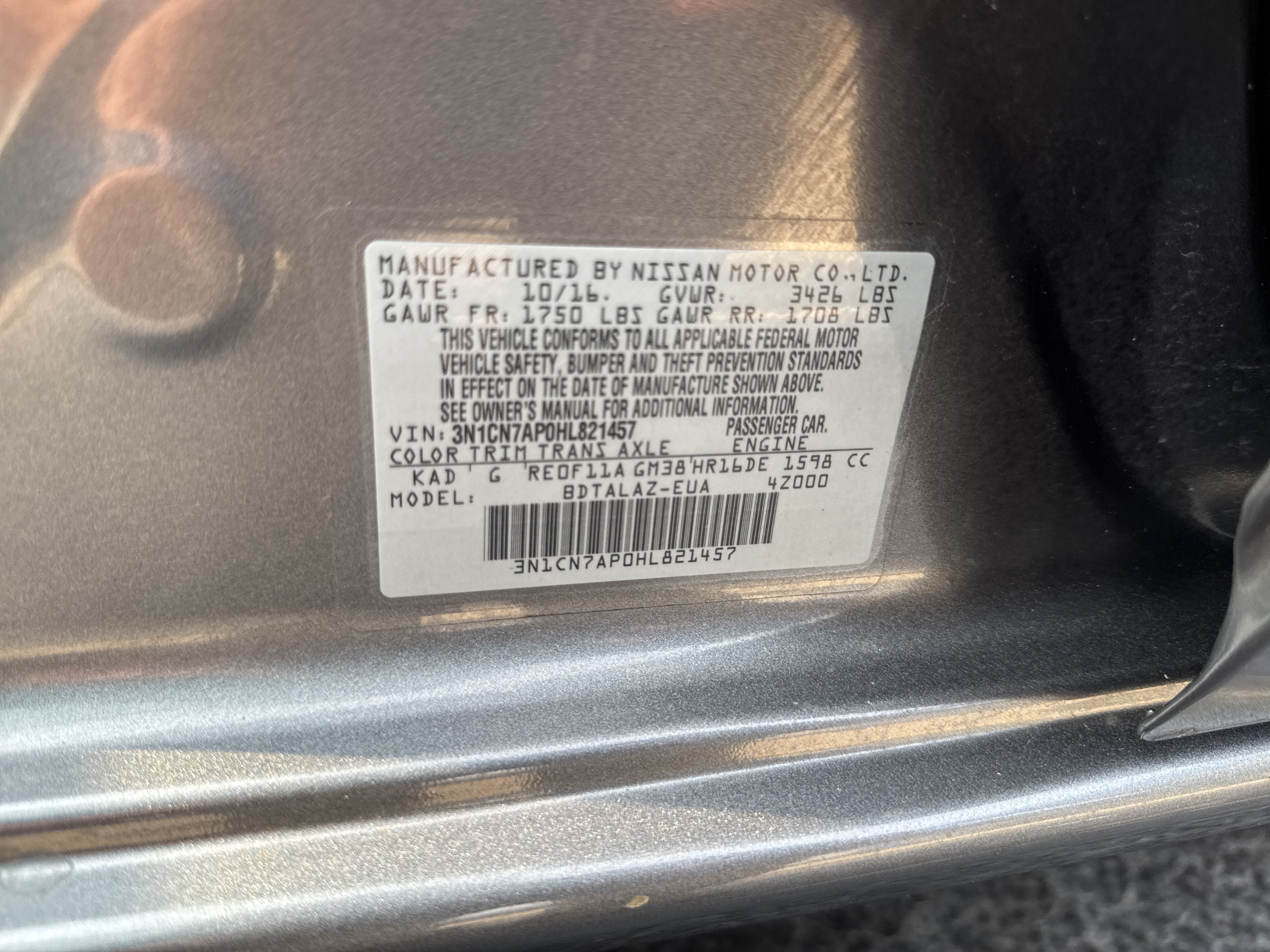 Used 2017 Nissan Versa S Plus FWD image 29