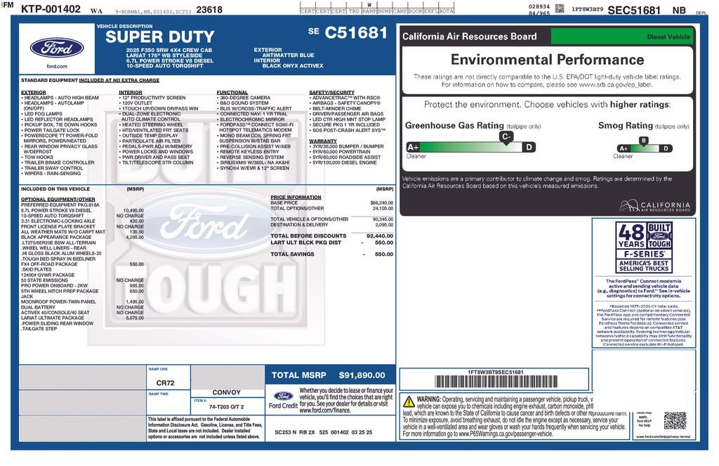 New 2025 Ford F350 Lariat w/ Lariat Ultimate Package image 38