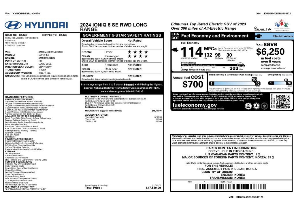 Used 2024 Hyundai Ioniq 5 SE RWD image 2