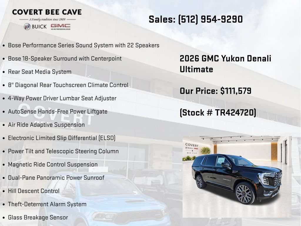 New 2026 GMC Yukon Denali Ultimate AWD/4WD image 31