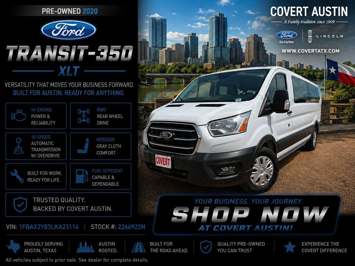 Used 2020 Ford Transit 350 XLT