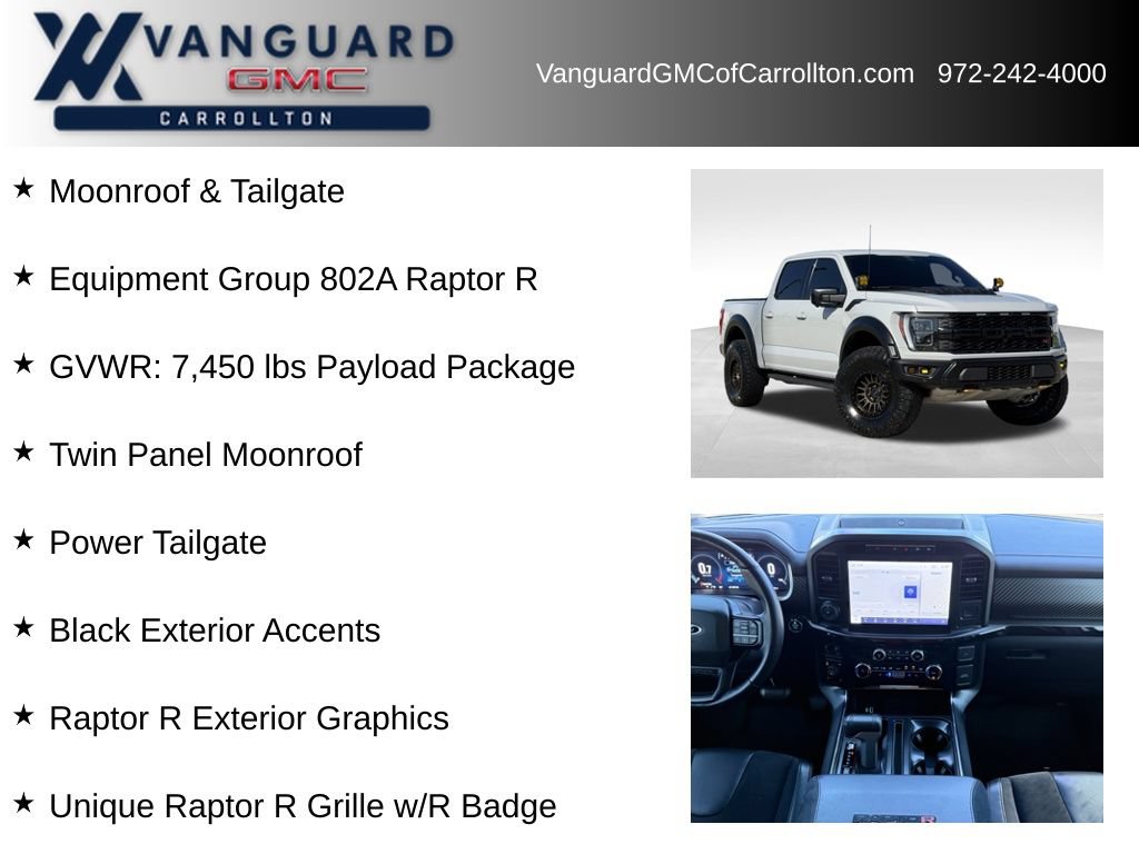 Used 2023 Ford F150 Raptor w/ Equipment Group 802A Raptor R AWD/4WD image 6