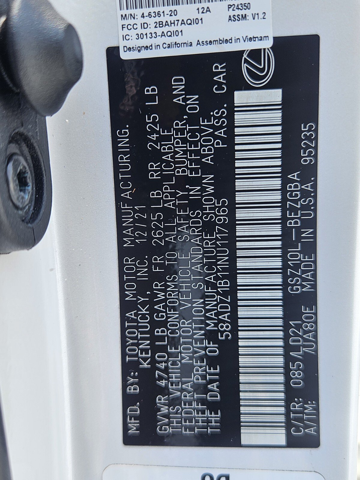 Used 2022 Lexus ES 350 w/ Premium Package FWD image 13