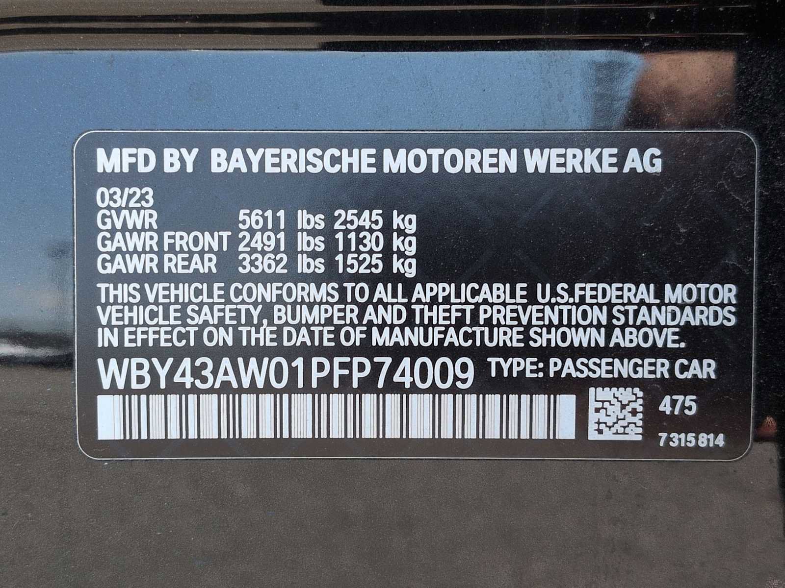 Certified 2023 BMW i4 eDrive35 w/ Premium Package RWD image 36