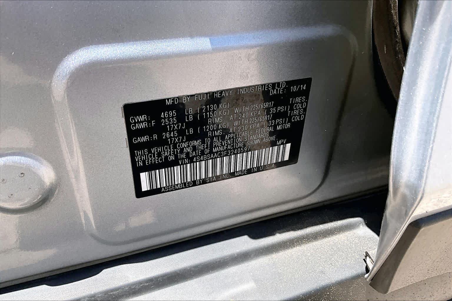 Used 2015 Subaru Outback 2.5i AWD/4WD image 33