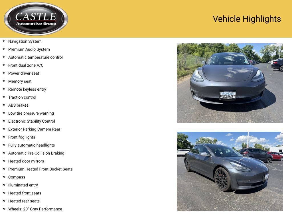 Used 2019 Tesla Model 3 Performance AWD/4WD image 3