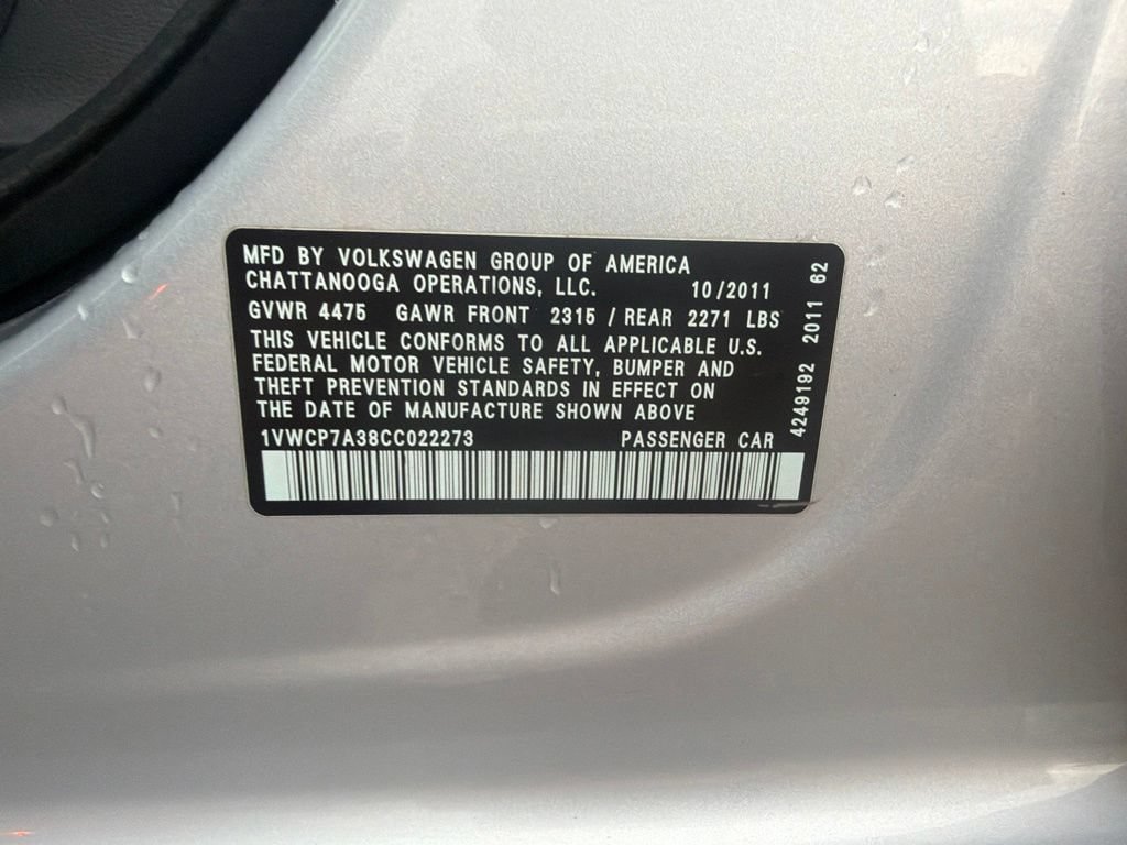 Used 2012 Volkswagen Passat 2.5 SEL Premium FWD image 31