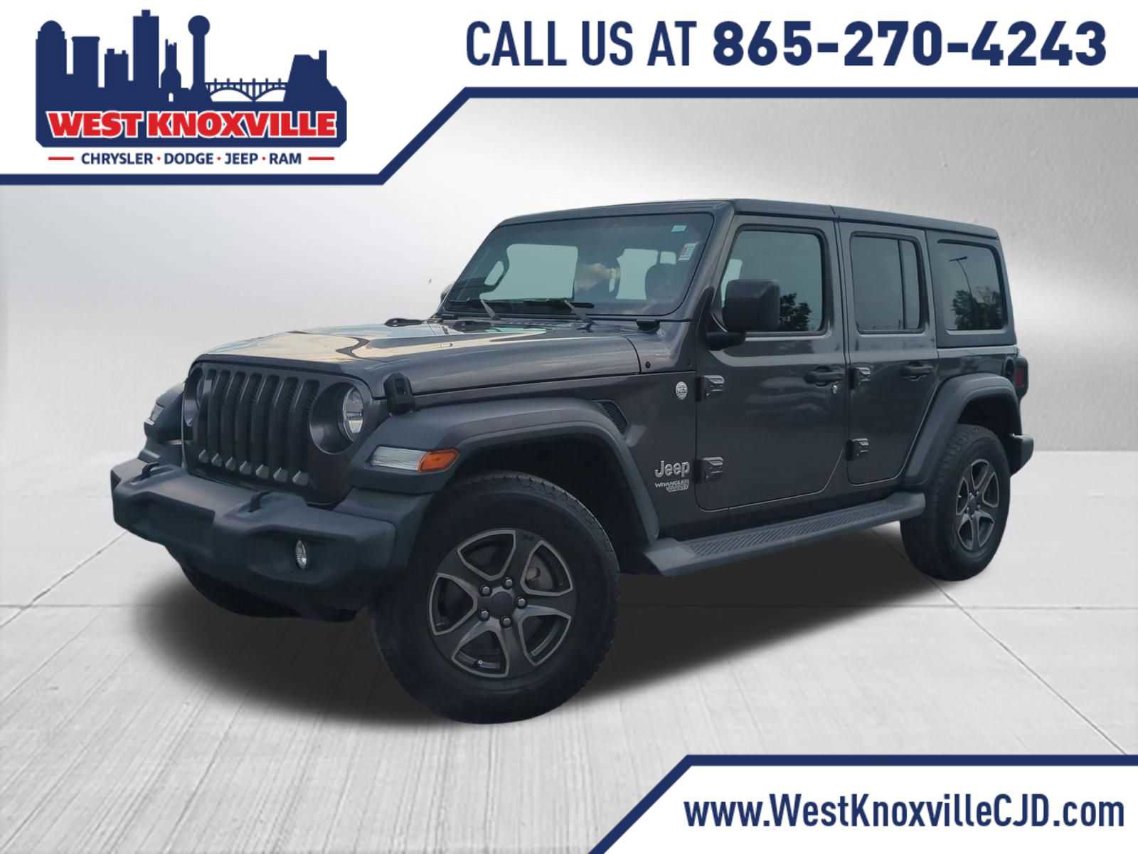 Certified 2018 Jeep Wrangler Unlimited Sport S