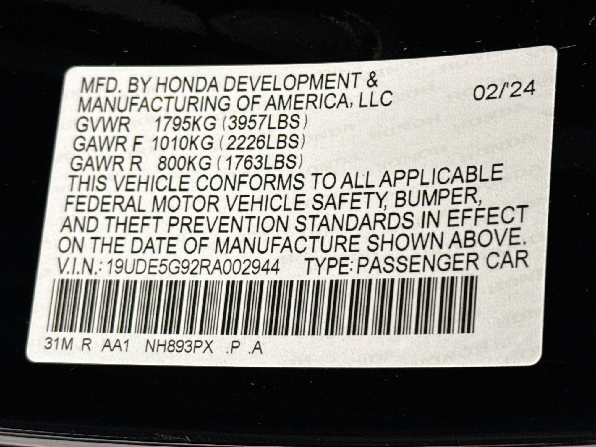Used 2024 Acura Integra Type S FWD image 31