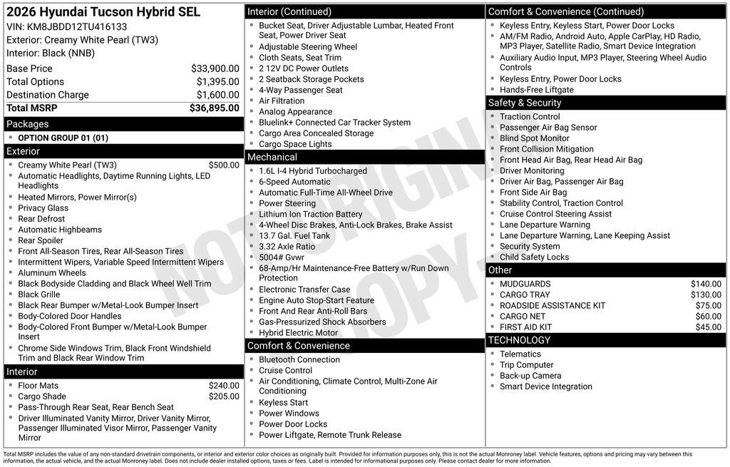 New 2026 Hyundai Tucson SEL image 5