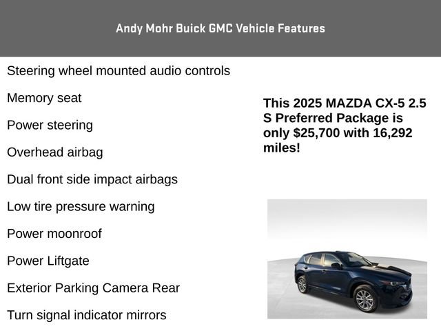 Used 2025 MAZDA CX-5 AWD 2.5 S w/ Preferred Package image 8