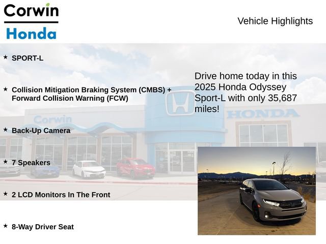 Used 2025 Honda Odyssey Sport-L image 6