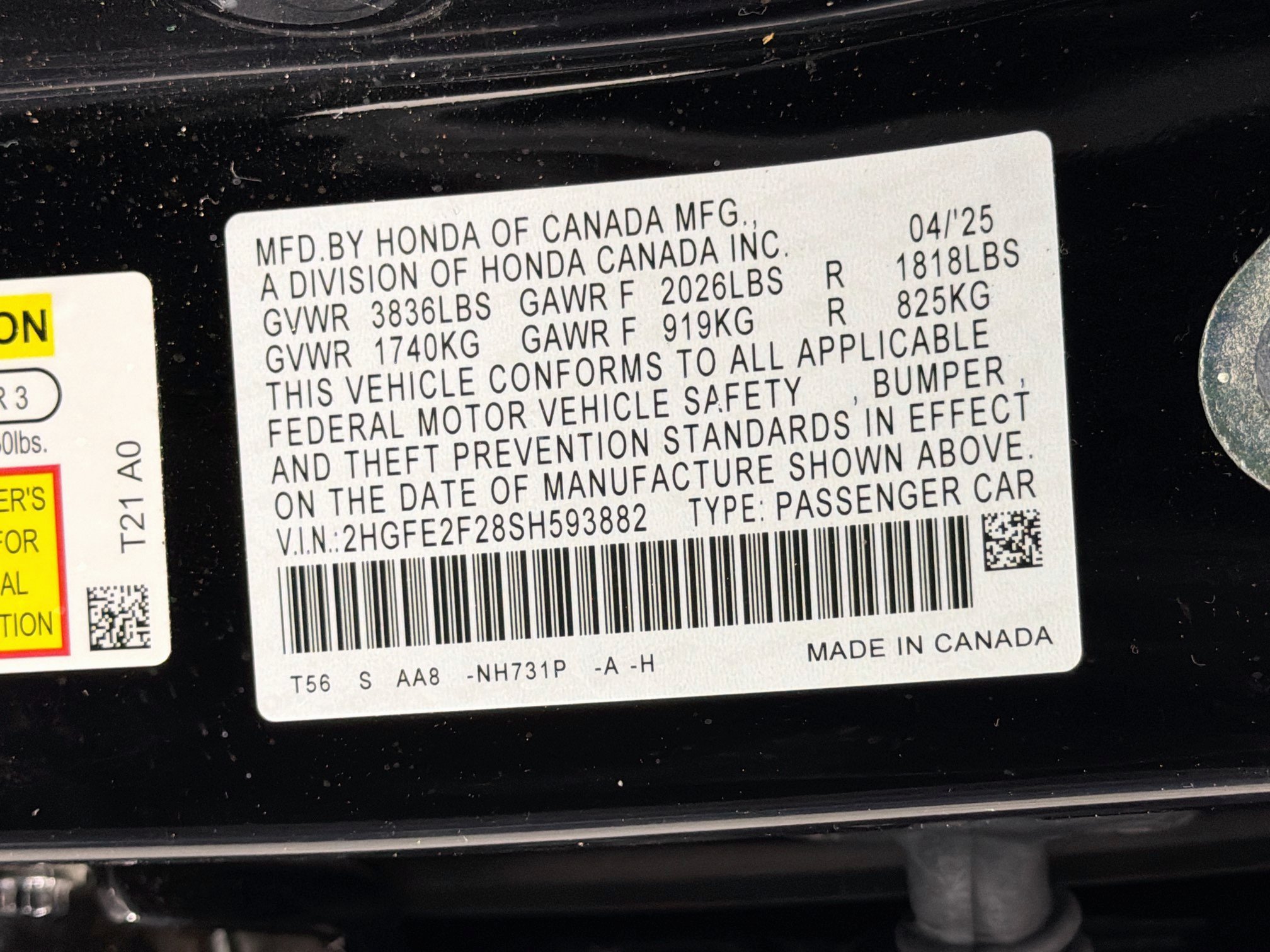 Used 2025 Honda Civic LX image 12