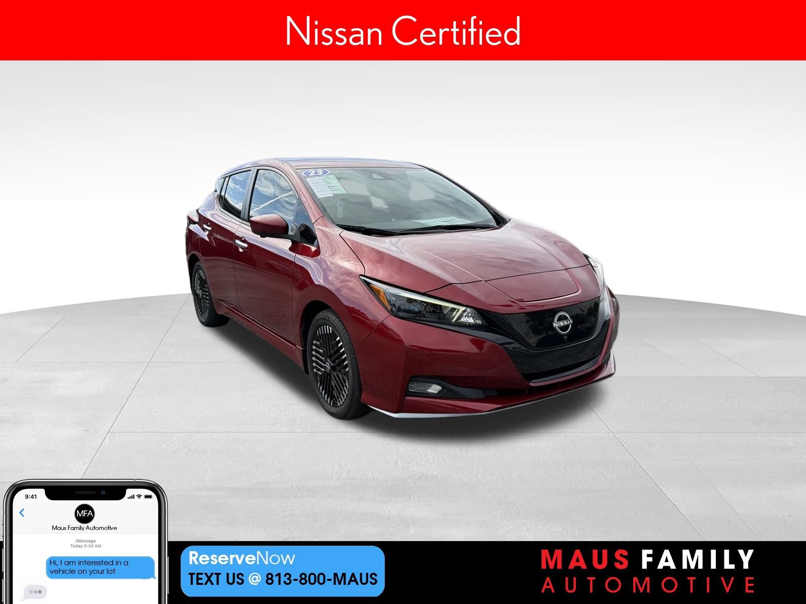 Certified 2023 Nissan Leaf SV Plus image 1