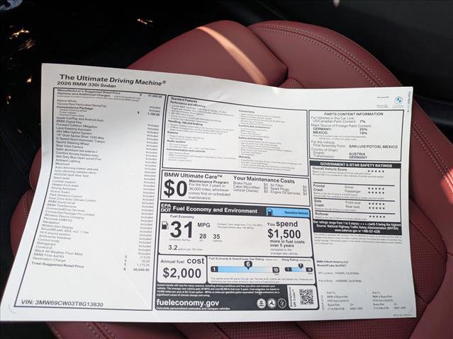 New 2026 BMW 330i Sedan w/ Convenience Package image 18