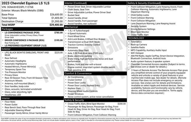 Used 2023 Chevrolet Equinox LS w/ LS Convenience Package FWD image 7