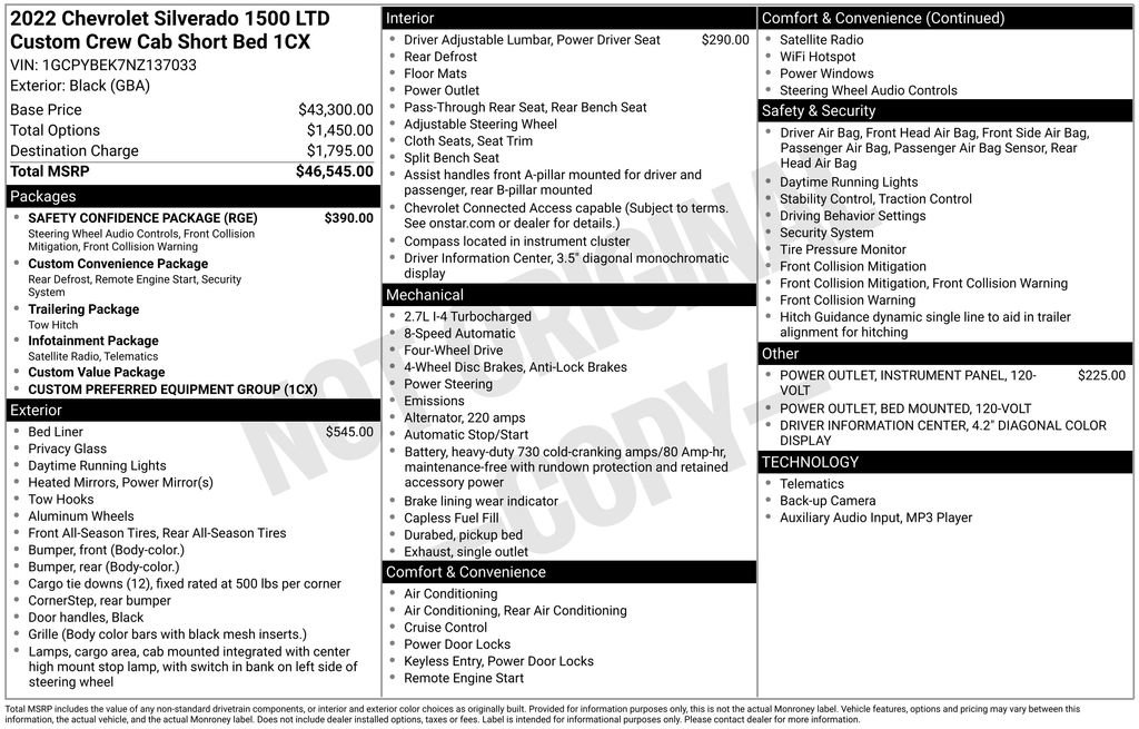 Used 2022 Chevrolet Silverado 1500 Limited Custom AWD/4WD image 28