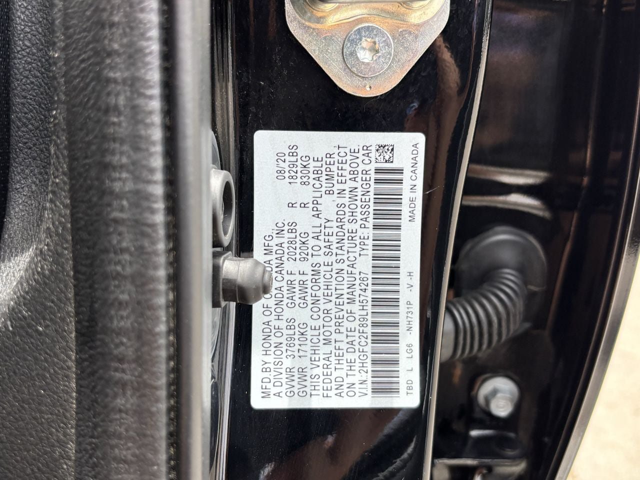 Certified 2020 Honda Civic Sport image 30