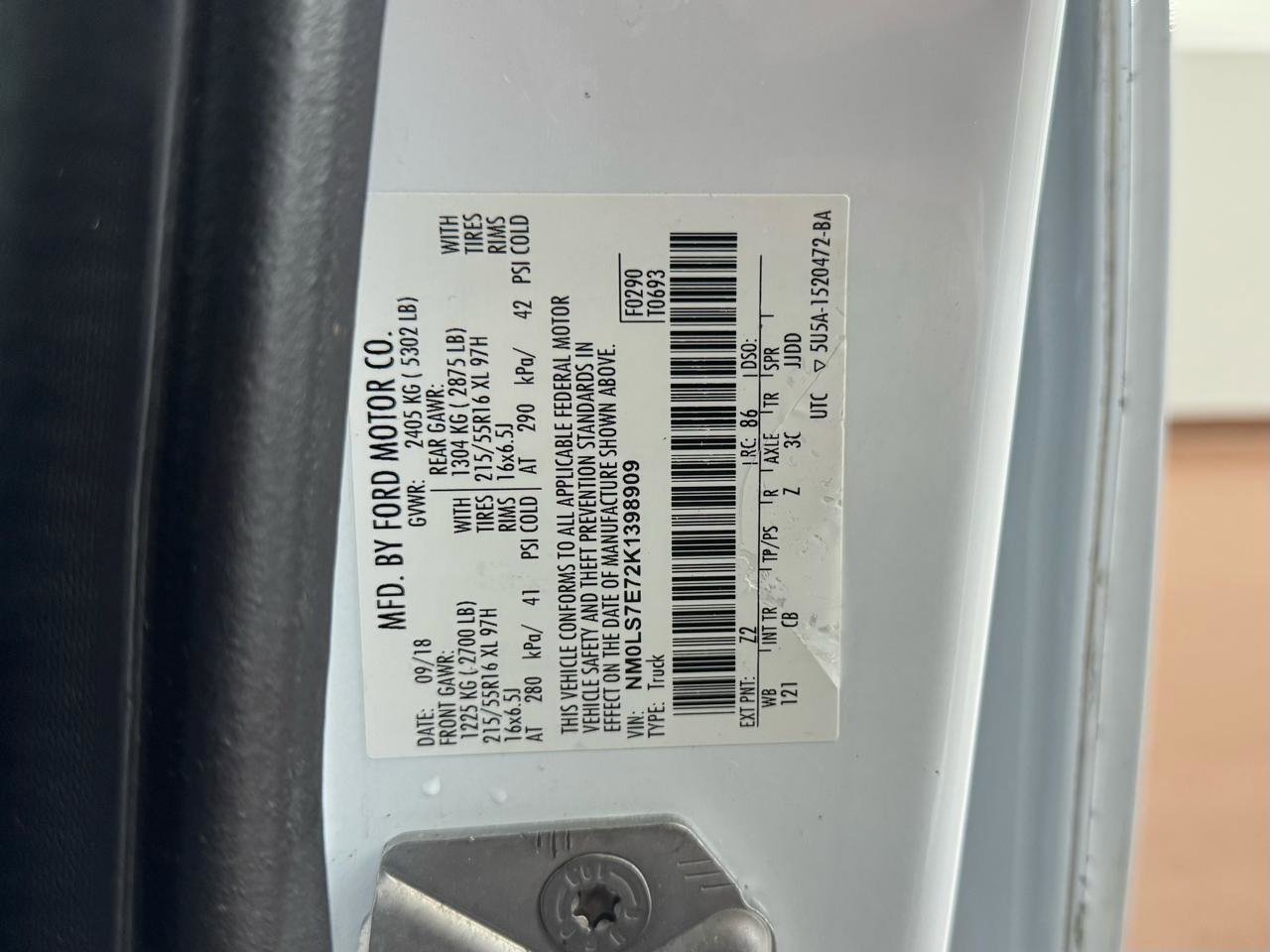 Used 2019 Ford Transit Connect XL w/ CNG/LPG Engine Prep Package image 32