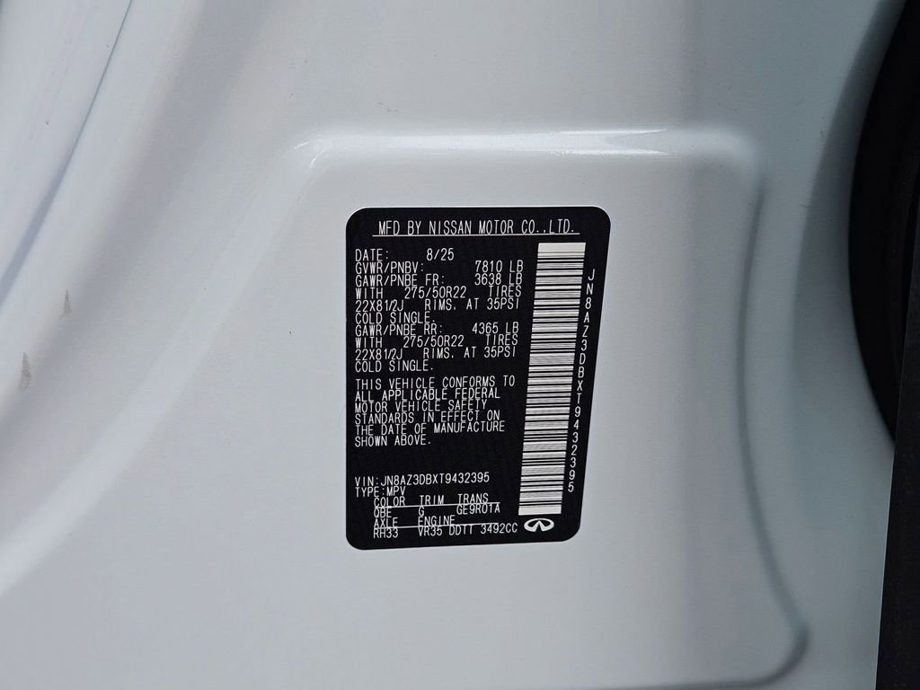 New 2026 INFINITI QX80 4WD w/ Sport Exterior Package image 35