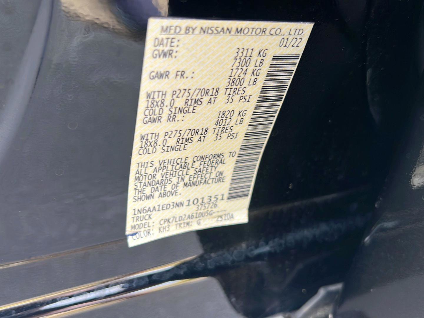 Used 2022 Nissan Titan PRO-4X w/ Pro-4x Convenience Package image 44