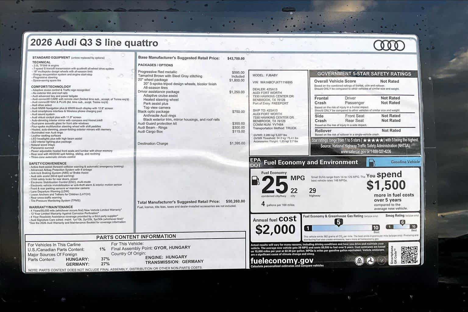 New 2026 Audi Q3 quattro 2.0T AWD/4WD image 16