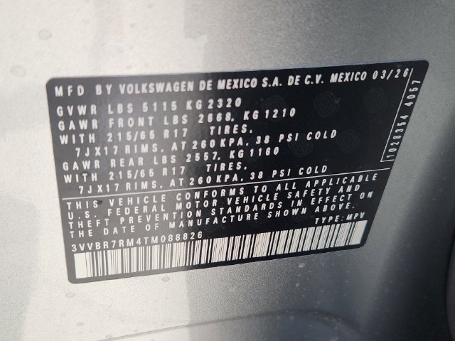 New 2026 Volkswagen Tiguan S AWD/4WD image 10