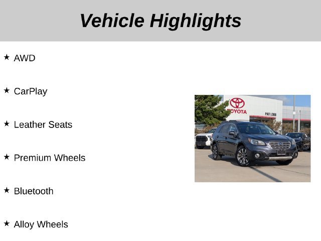 Used 2017 Subaru Outback 2.5i Limited AWD/4WD image 5