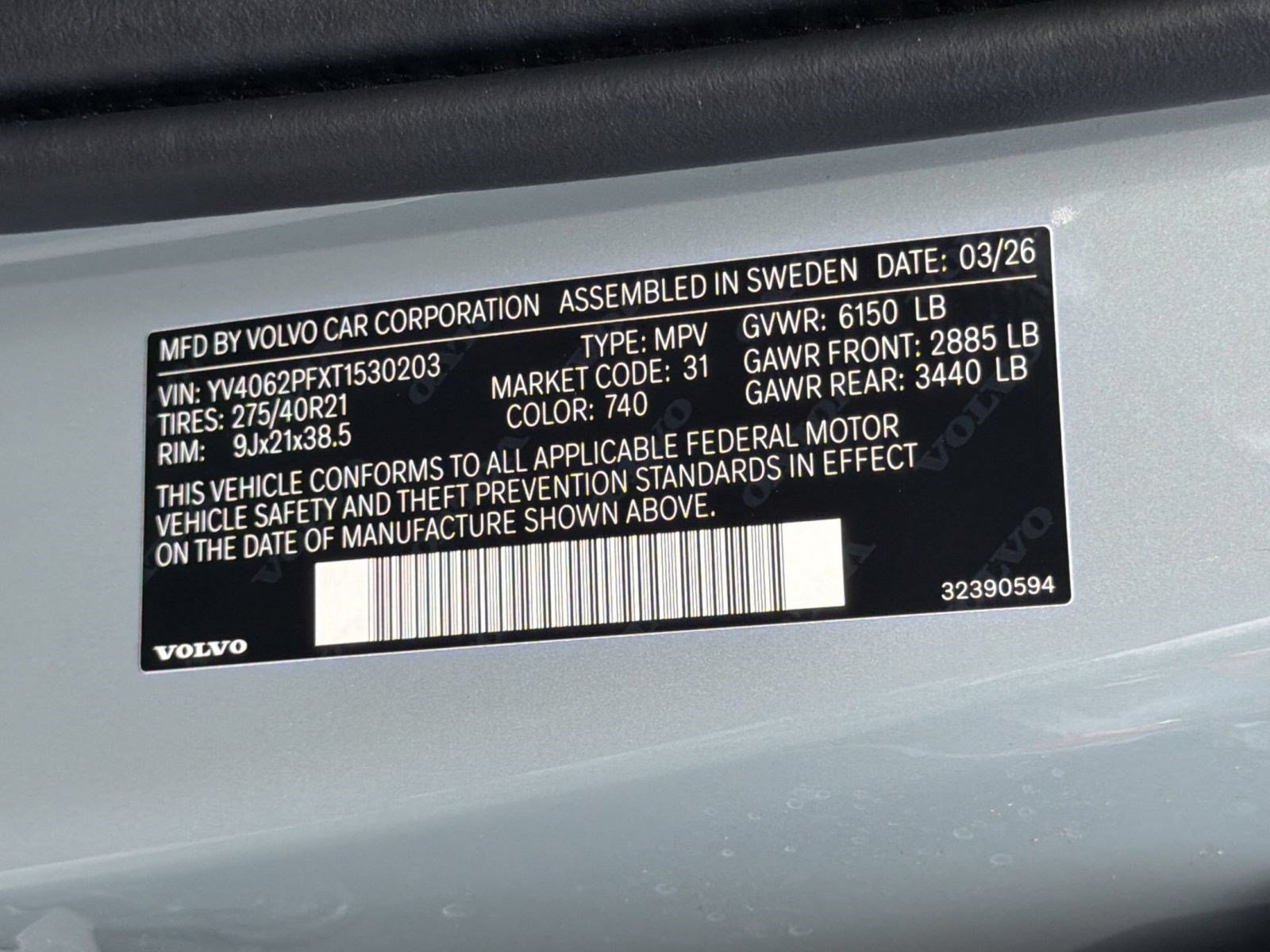 New 2026 Volvo XC90 B6 Ultra w/ Protection Package AWD/4WD image 25