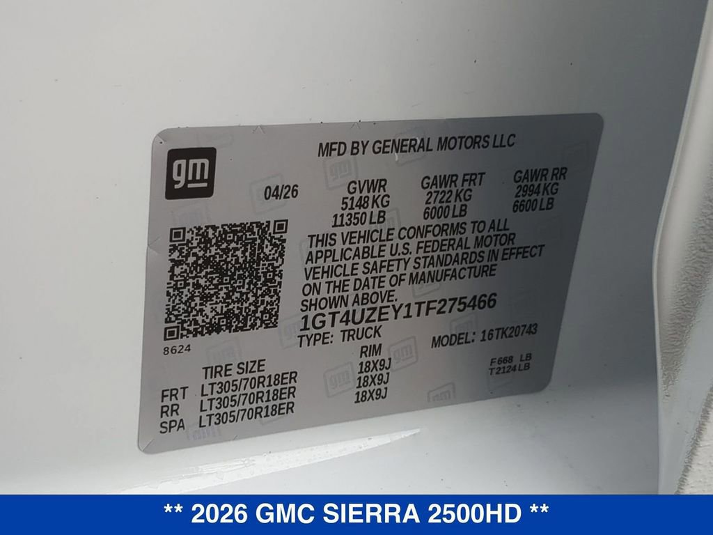 New 2026 GMC Sierra 2500 AT4X w/ LPO, Black Badging Package AWD/4WD image 27
