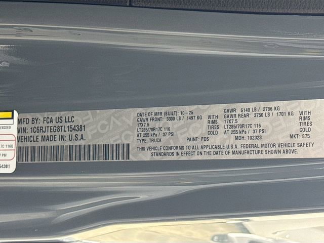 New 2026 Jeep Gladiator Mojave w/ Safety Group image 33