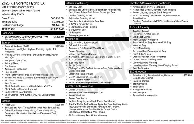 Certified 2025 Kia Sorento EX w/ EX Panoramic Sunroof Package image 31