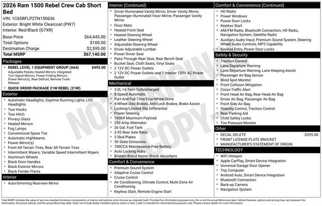 New 2026 RAM 1500 Rebel w/ Rebel Level 1 Equipment Group image 20