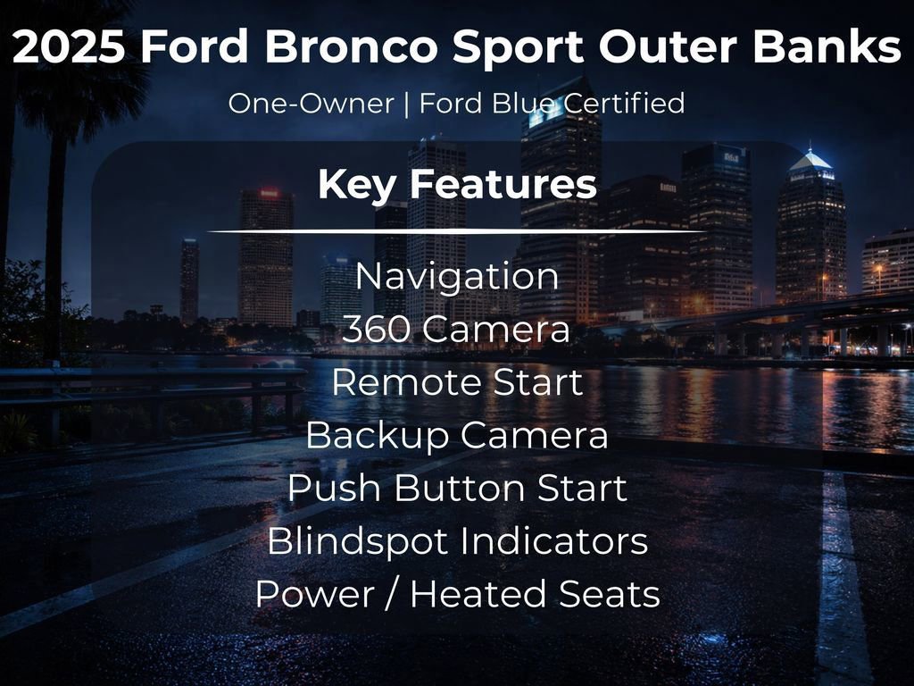 Used 2025 Ford Bronco Sport Outer Banks w/ Outer Banks Tech Package+ AWD/4WD image 12