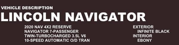 Used 2020 Lincoln Navigator Reserve w/ Equipment Group 208A Reserve image 76